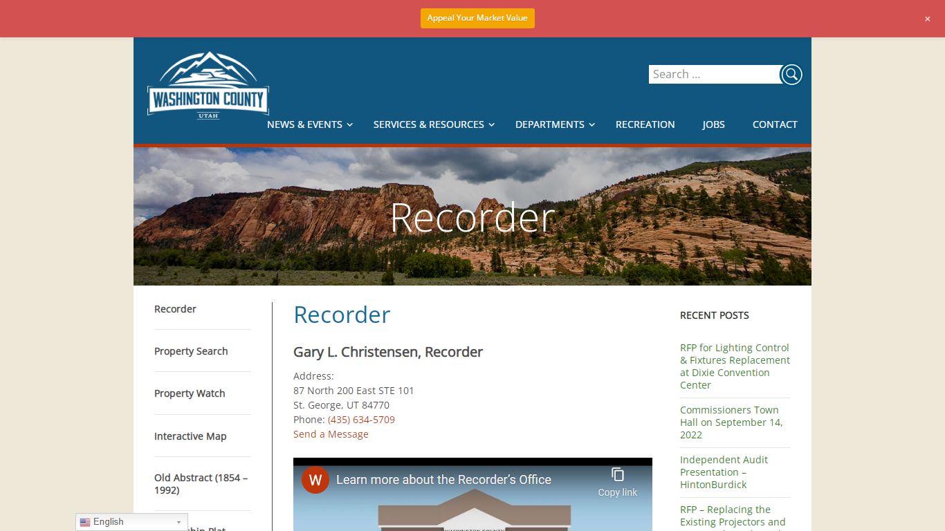 Recorder | Washington County of Utah